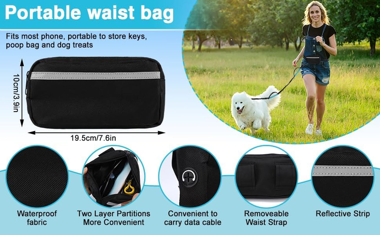 Hands-Free Bungee Dog Leash for Large Dogs, Waist Leash for Dog Walking